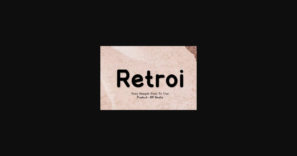 Retroi Font Poster 3