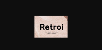 Retroi Font Poster 1