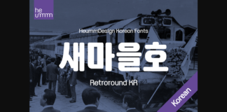 Retroround Kr Font Poster 1