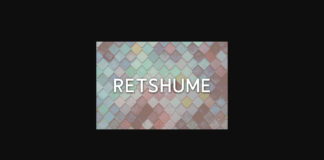 Retshume Font Poster 1