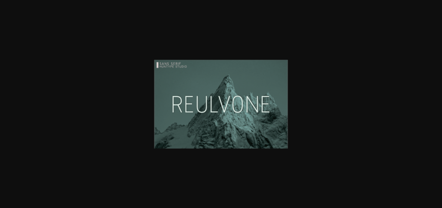 Reulvone Font Poster 3