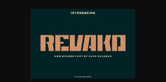 Revako Font Poster 1