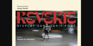 Reverie Font Poster 1