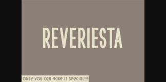 Reveriesta Font Poster 1