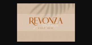 Revonza Authentic Font Poster 1