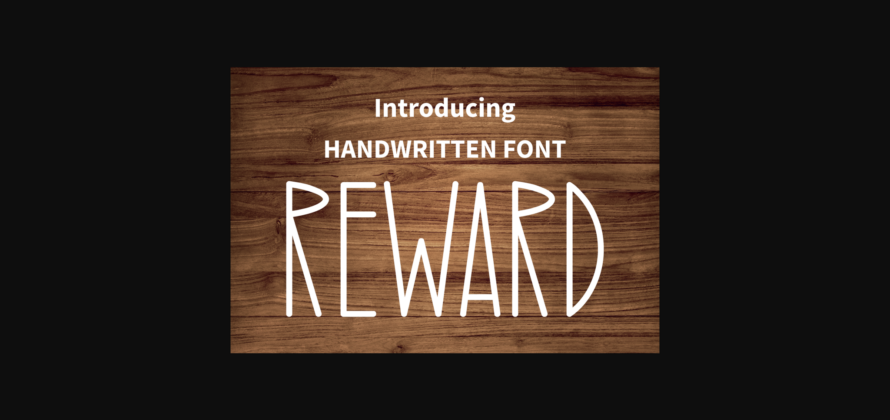 Reward Font Poster 3