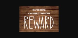 Reward Font Poster 1