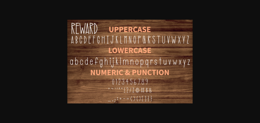 Reward Font Poster 7