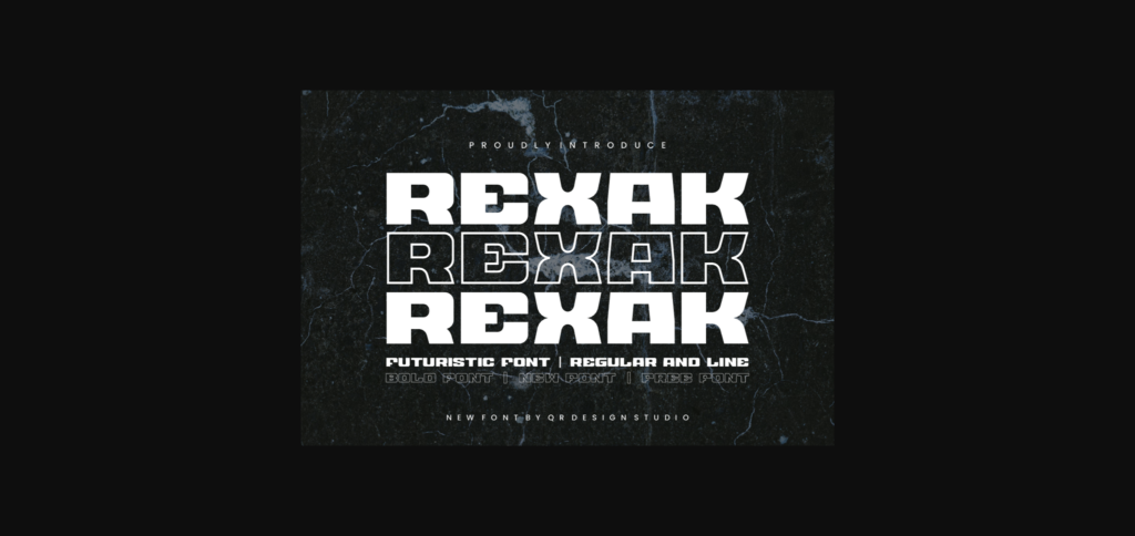 Rexak Font Poster 3