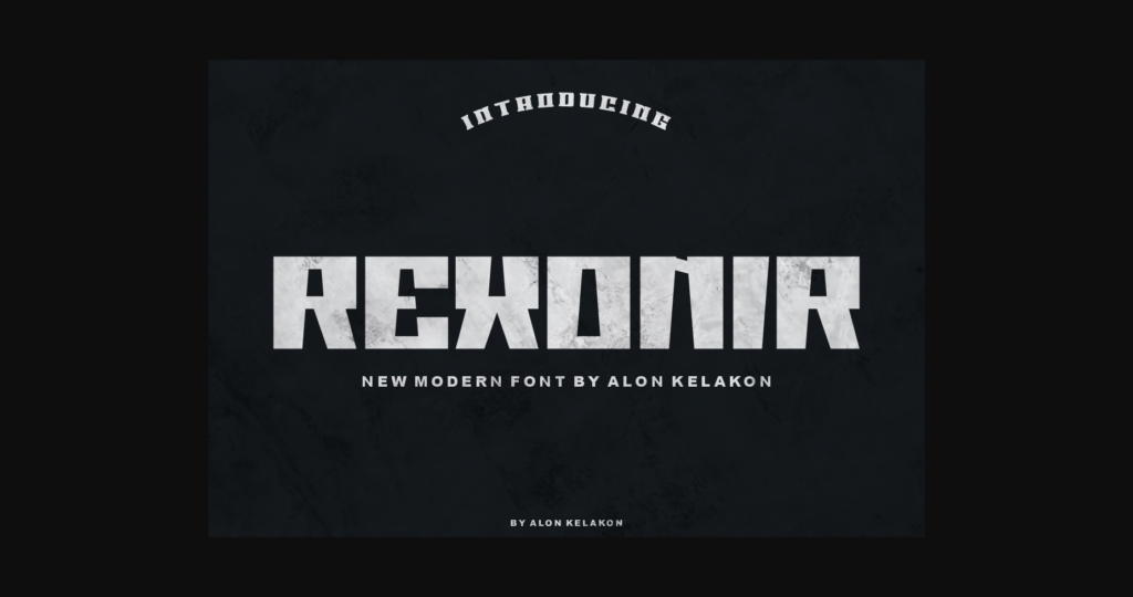 Rexonir Font Poster 3