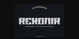 Rexonir Font Poster 1