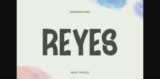 Reyes Font Poster 1