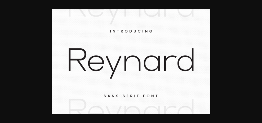 Reynard Font Poster 3