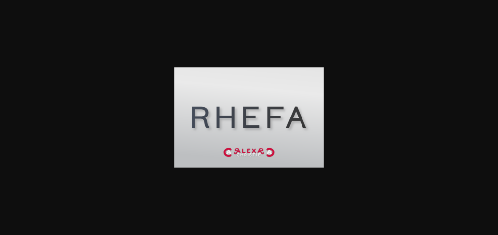 Rhefa Font Poster 3