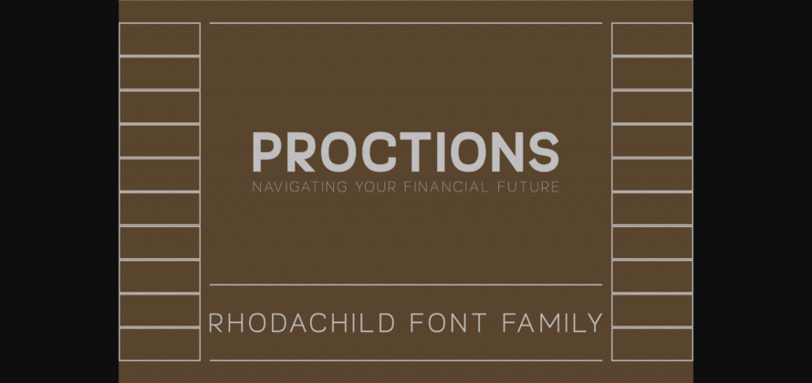 Rhodachild Font Poster 5