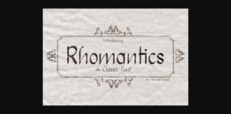 Rhomantics Font Poster 1