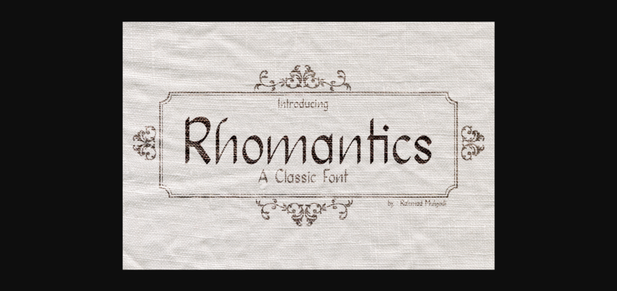 Rhomantics Font Poster 1