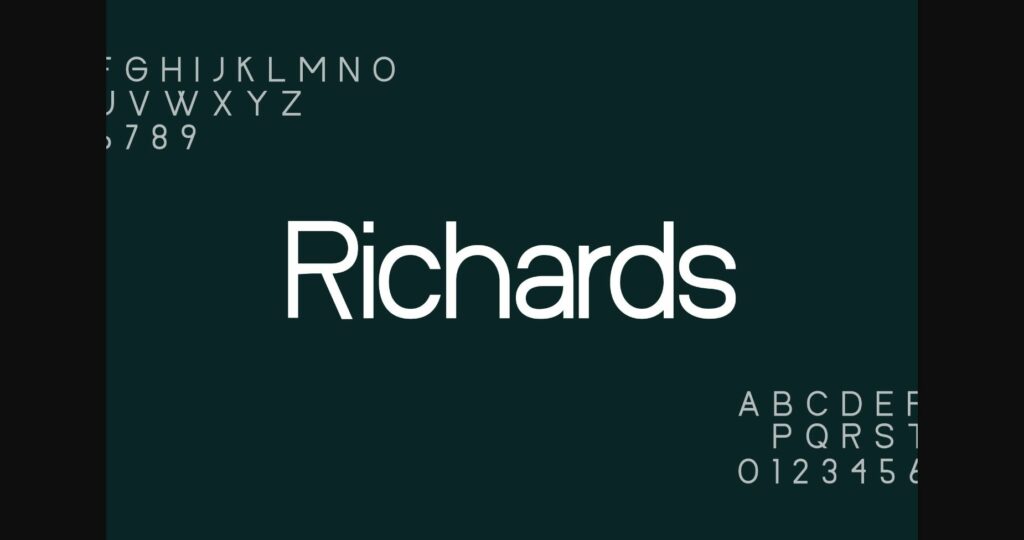 Richards Font Poster 2