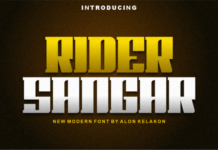 Rider Sangar Fonts