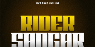 Rider Sangar Fonts