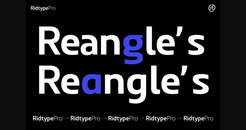 Ridtype Pro Font Poster 11