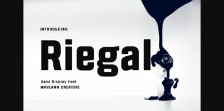 Riegal Font Poster 1