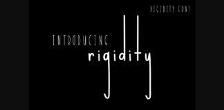 Rigidity Font Poster 1