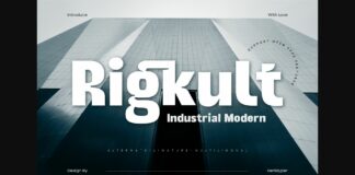 Rigkult Font Poster 1