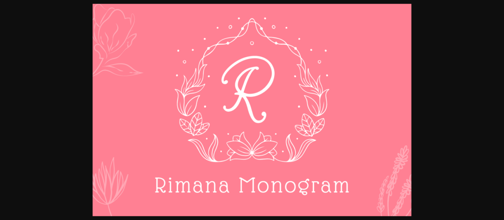 Rimana Monogram Font Poster 1