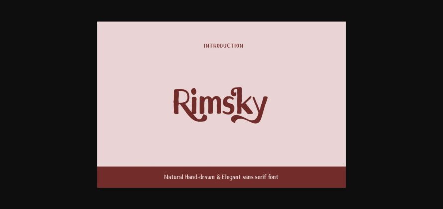 Rimsky Font Poster 3