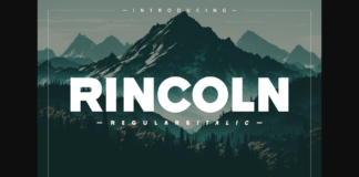 Rincoln Font Poster 1