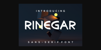 Rinegar Font Poster 1