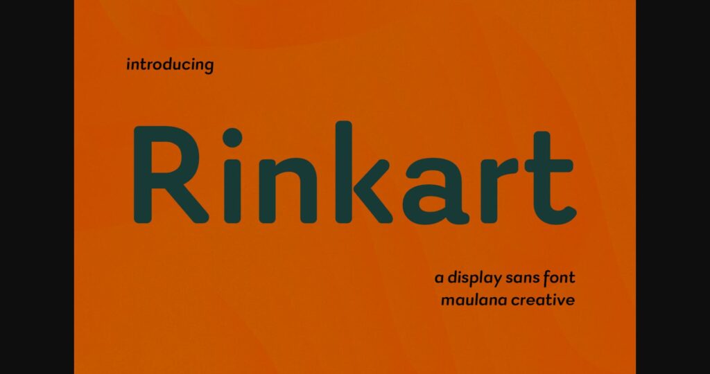 Rinkart Font Poster 3