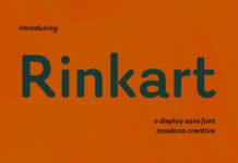 Rinkart Font Poster 1