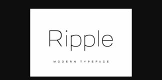 Ripple Font Poster 1