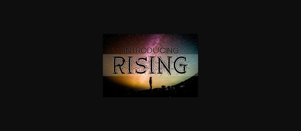 Rising Font Poster 1