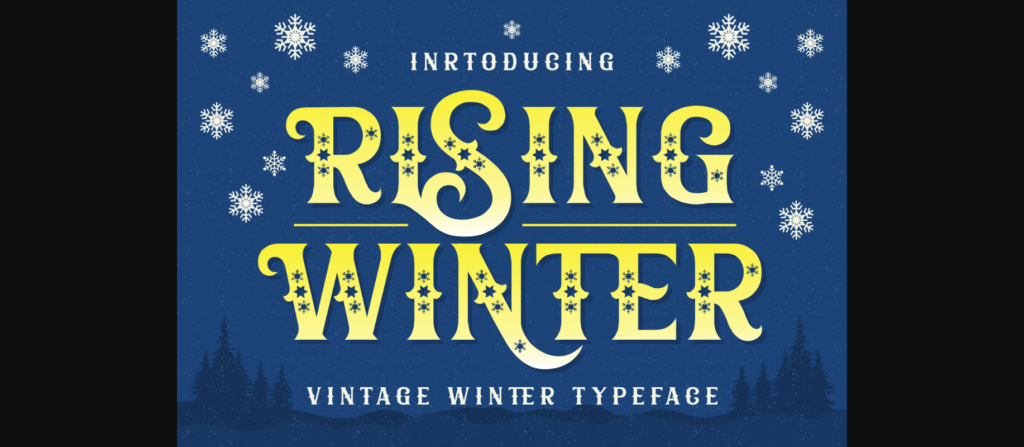 Rising Winter Font Poster 3