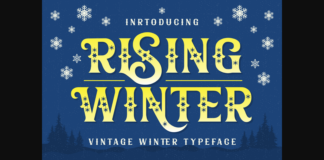 Rising Winter Font Poster 1