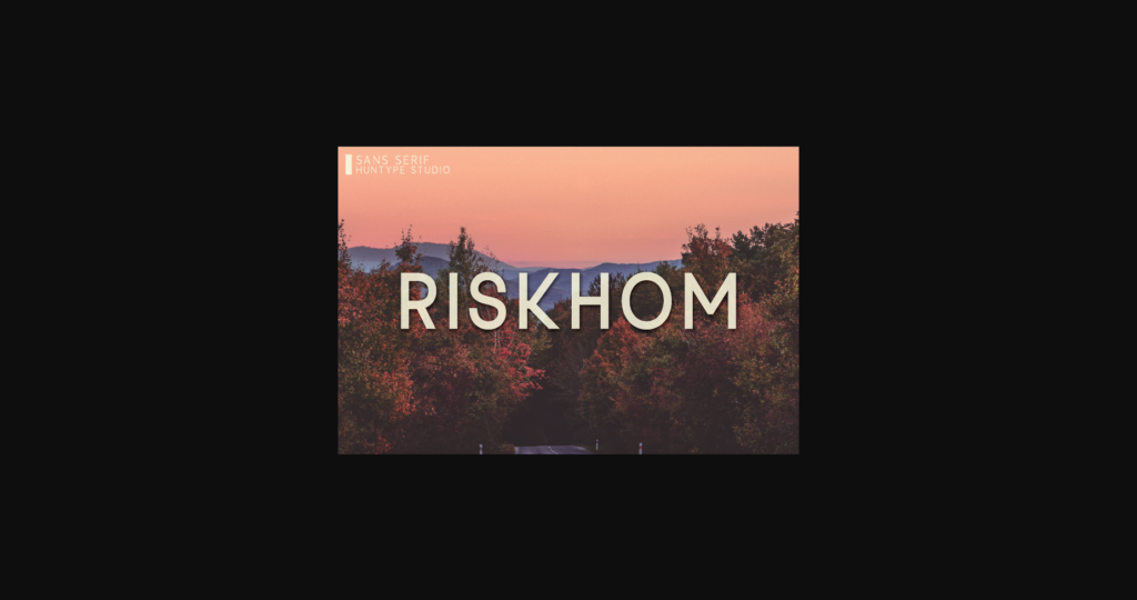 Riskhom Font Poster 1