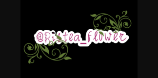 Ristea Flower Font Poster 1