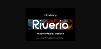 Riverio Font Poster 1