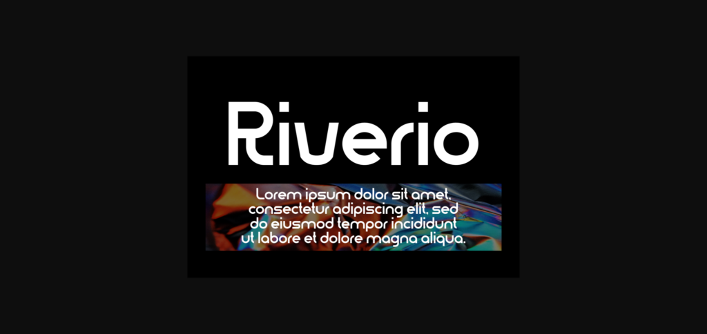 Riverio Font Poster 6