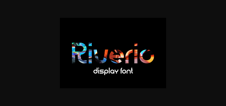 Riverio Font Poster 8