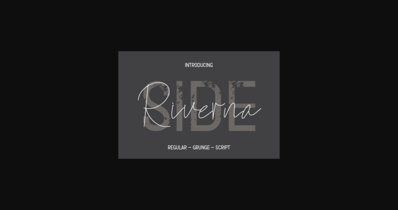 Riverna Side Font Poster 3