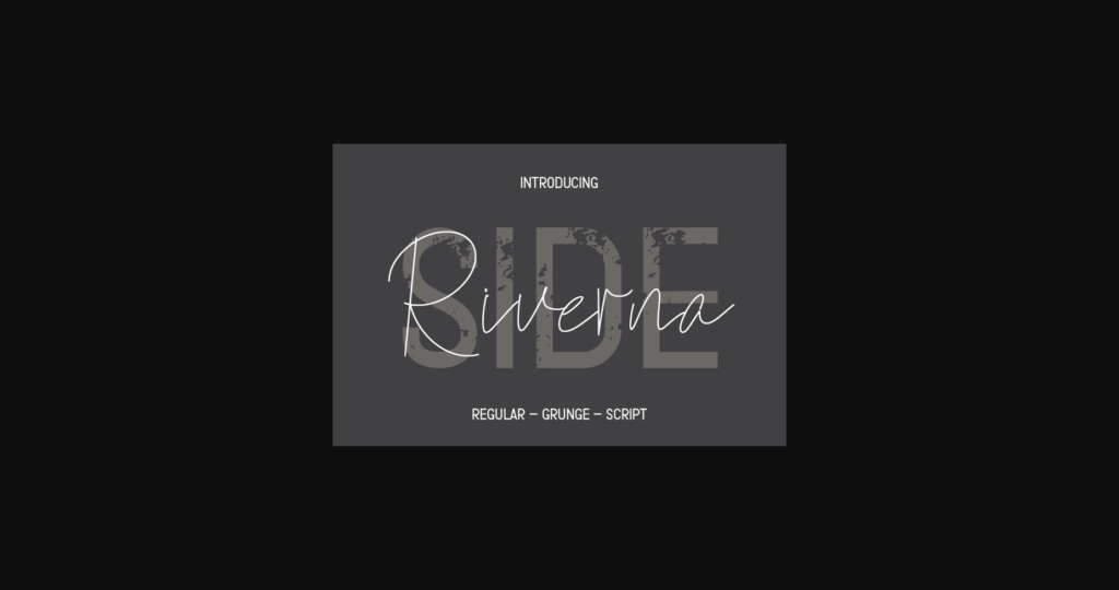 Riverna Side Font Poster 1