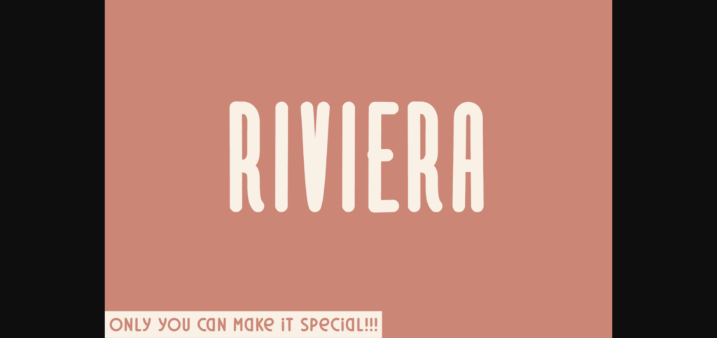 Riviera Font Poster 1