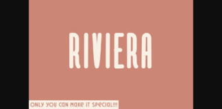 Riviera Font Poster 1