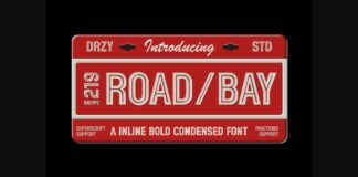 Roadbay Inline Bold Condensed Font Poster 1