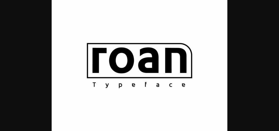 Roan Font Poster 3