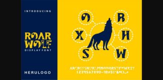 Roar Wolf Font Poster 1